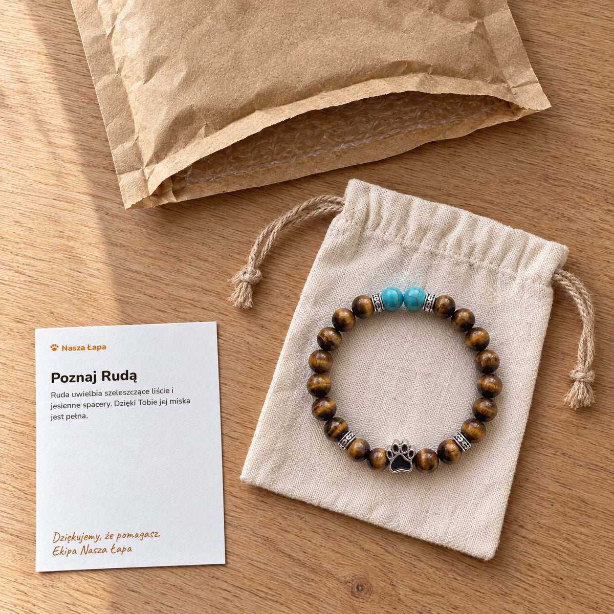 Bransoletka - Jesienny Liść: co jest w paczce