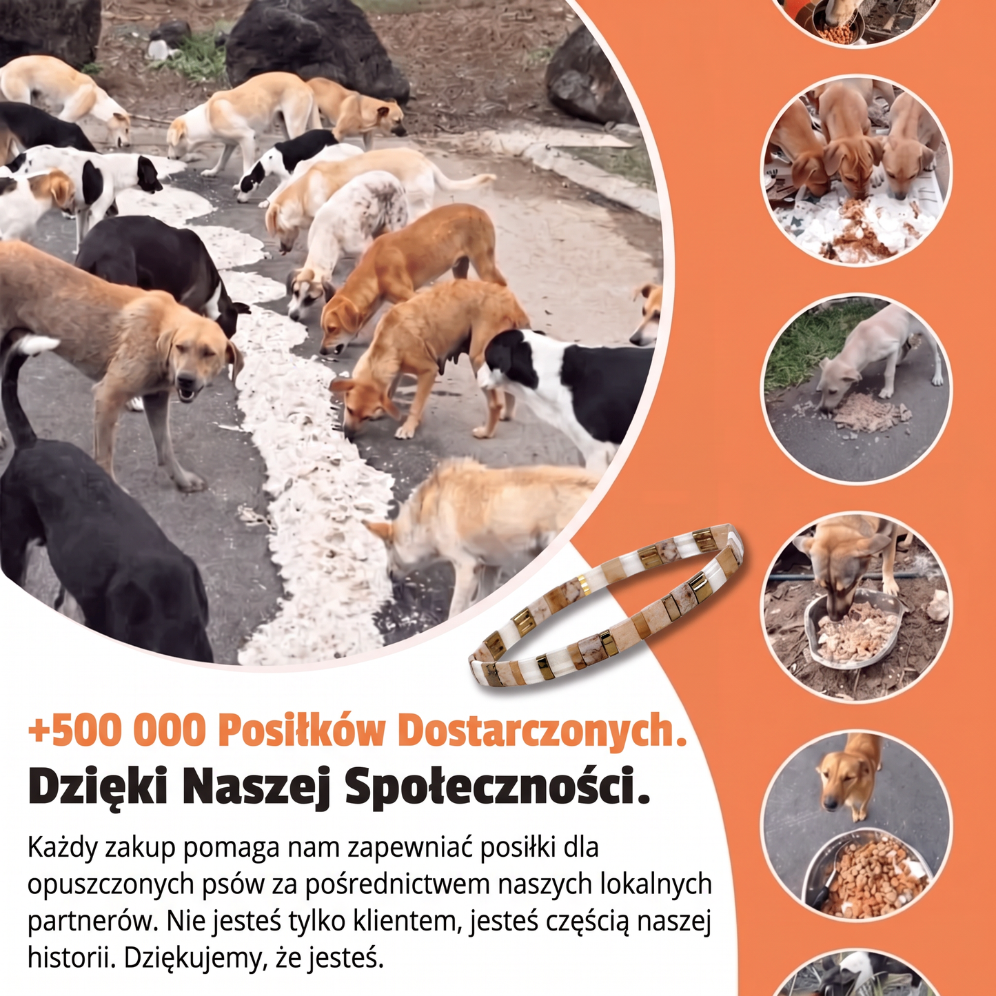 Bransoletka Miyuki Marmur – Nasza Łapa