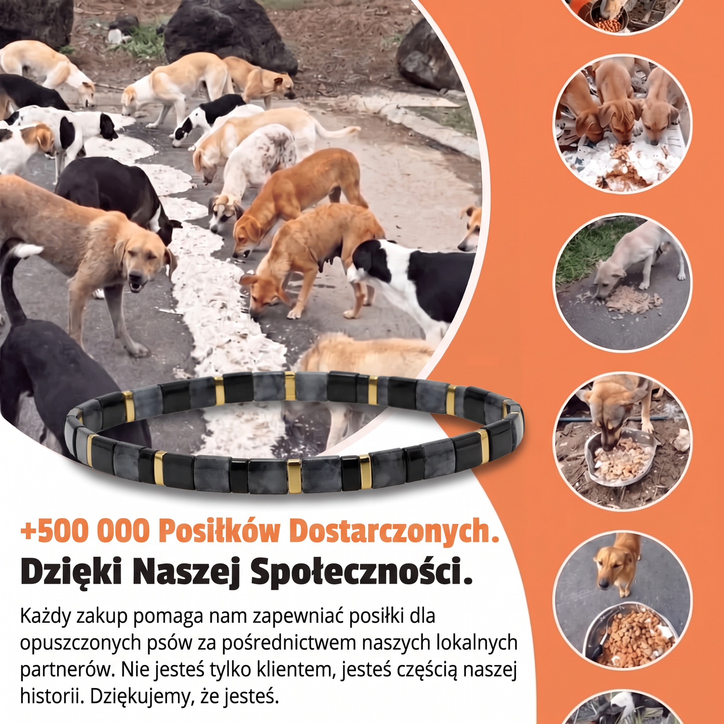 Bransoletka Miyuki Zaćmienie – Nasza Łapa