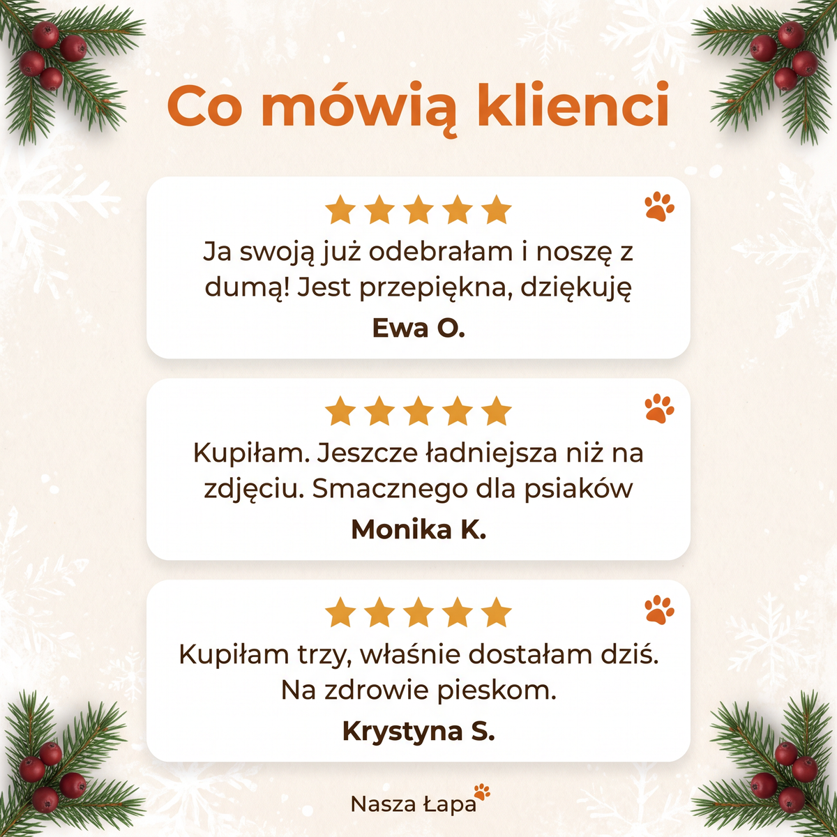 Co mówią klienci: prawdziwe opinie o biżuterii Nasza Łapa